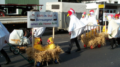 Fastnachtszug vor dem Start 2003